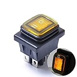 Corriente: 30A 125VAC Hopowa Interruptor basculante 12 V, Interruptor de 6 Pines, Interruptor basculante de Encendido-Apagado-Encendido de 3 Posiciones para los Accesorios del Coche del Interruptor de Palanca de luz LED