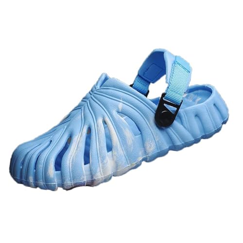 Image of Monstera Slippers, Variegated Monstera Shoes, Non-Slip Soft Lightweight Bathroom Slides Unisex