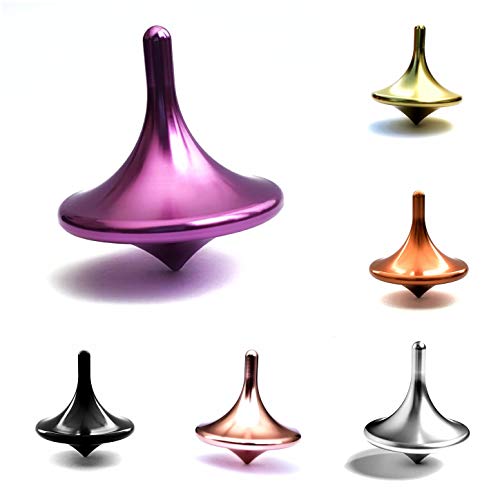 SuperEE Hochwertiger Metall-Kreisel aus massiven Aluminium Design (Rosé-Gold) - Image 6