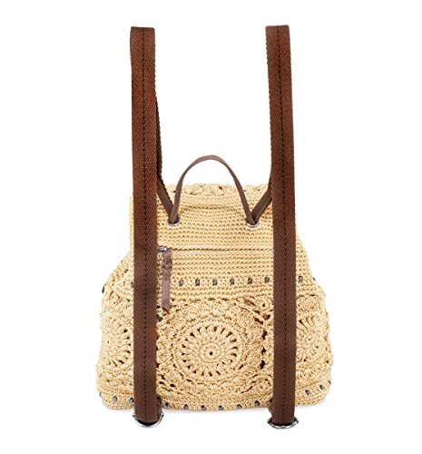 The Sak Womens Hand-Crochet Sayulita Hand Crochet Backpack, Marzipan Medallion, One Size Us #TOP2