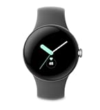 Pixel Watch 41mm Smartwatch with WiFi, GPS, BT and Heart Rate Monitor in Bulk Packaging (Silver Charcoal)
