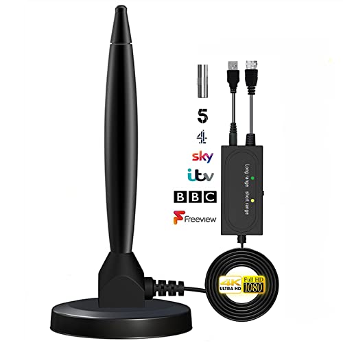 📶【Antenna TV Design con ricezione a 360°】QeeFant antenna digitale a 360° riceve canali gratuiti da QUALSIASI DIREZIONE! Non è necessario preoccuparsi della direzione in cui è rivolta l'antenna tv interna, basta regolare la posizione dell'antenna TV digitale per cercare la stazione in primo piano. L'antenna TV da interno è dotata di una robusta base magnetica che elimina la necessità di colla o adesivi per evitare di rovinare tavoli, pareti, porte, finestre e scaffali.