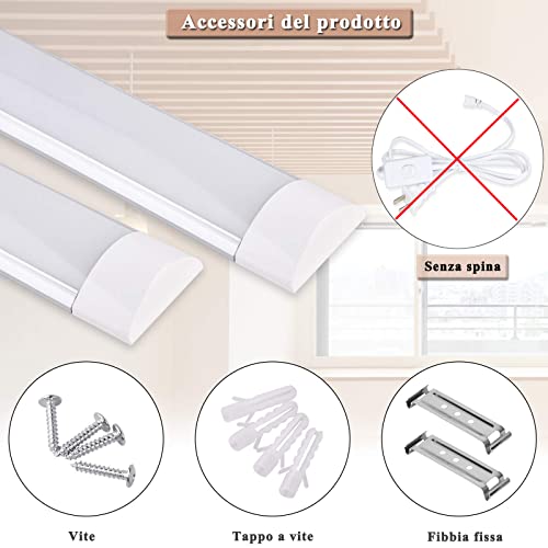 Sararoom Plafoniera da Officina, 30cm 10W LED