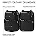 Gonex Compression Packing Cubes,3pcs L+M+S Expandable StorageTravel Bags Luggage Organizers(Black)