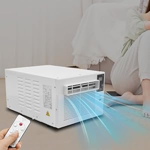 KEESUNG Mini aire acondicionado portátil, mini aire acondicionado portátil, aire acondicionado para ventana, aire acondicionado empotrado, aire acondicionado pequeño, enfriador de aire personal