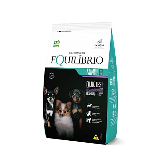 RAÇÃO CÃES EQUILIBRIO RAÇAS MINI FILHOTE FRANGO 1KG