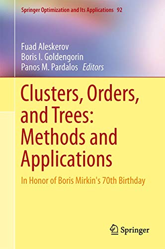Clusters, Orders, and Trees: Methods and Applications view 2