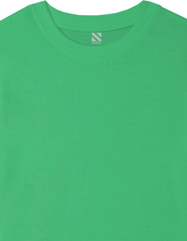 Image of Nusyl Boys Half Sleeves Solid T-Shirt for Kids | Soft Cotton Blend | Comfortable Regular Fit | Casual 2-16 Years | Multiple Colors & Pack Options