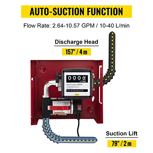 BuoQua Dieselpumpe 40L/min elektrisch 220V mit Automatikfunktion