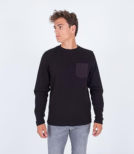 Hurley Felton Thermal Crew T-Shirt Homme manches longues chaud