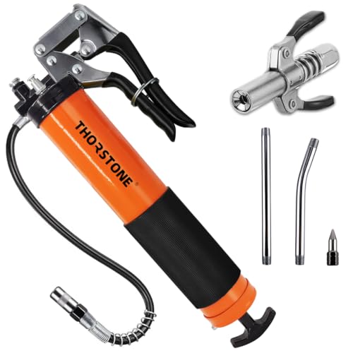 Thorstone 7000PSI Heavy Duty Pistol Grip Grease Gun Kit, 14oz...