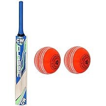 CW Classic Bat Ball Popular Willow Bat Tennis Bat Tennis Cricket Bat for Heavy Tennis Play Full Size Adult Men Tennis Cricket Bat
