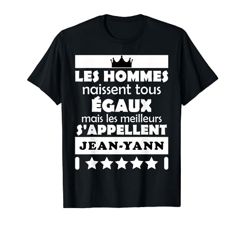 Photo de les hommes naissent tous égaux les meilleurs Jean-Yann T-Shirt