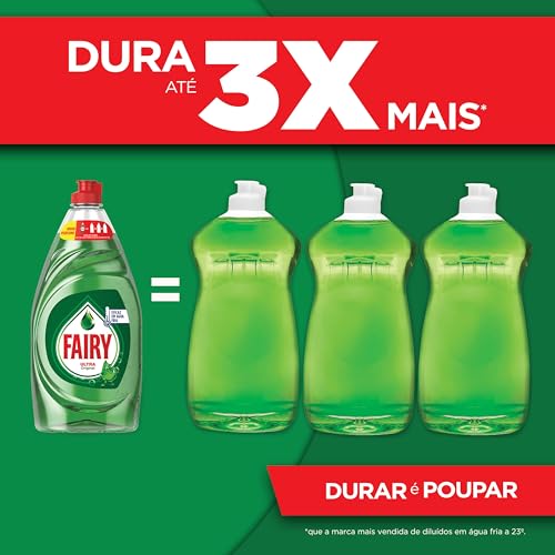 Miniatura 3 de Fairy Ultra Poder Original Líquido Lavavajillas 4 X 1050ml Fórmula Efectiva Que Deja Los Platos Relucientes, Impresionante Poder Antigrasa