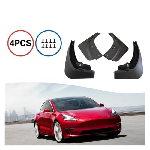 Guardabarros Tesla Model 3 2016: protección delantera y trasera 2
