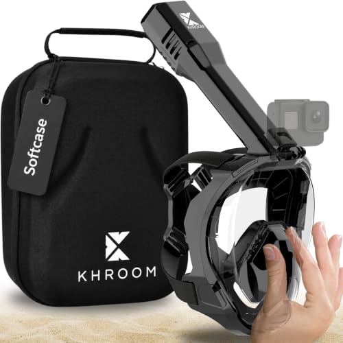 Khroom Schnorchelmaske mit Druckausgleich Erwachsene Seaview Pro Plus S/M