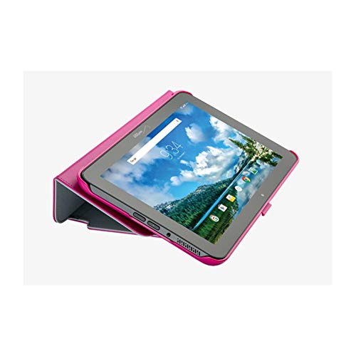 Speck Stylefolio Case For Verizon Ellipsis 10 - Fuchsia Pink / Nickel Grey #TOP4
