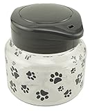 Lixit Food and Treat Storage Jars for Dogs, Cats, Small Animals and Birds. (44oz, Grey)