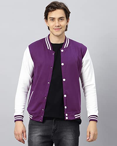 Image of BE SAVAGE Men's Cotton Blend Standard Length Bomber Jacket