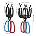 BESPORTBLE 3 Claw Fish Gripper, 2Pcs Metal Fishing Pliers Gripper Multifunctional Fish Control Clamp Fish Grabber Tool for Catch Most Freshwater Fish Fishing Accessories