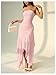 Milumia Women's Summer Maxi Tube Dress Strapless Asymmetrical Hem Long Going Out Casual Elegant Party Dresses Pink Petite S