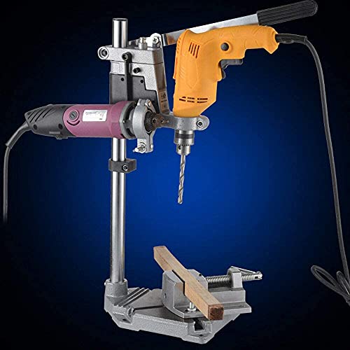 Electric Bench Drill Stand Double Hole Adjustable Press Power Tool Workbench Repair Clamp Base Frame Holder Repair Tool