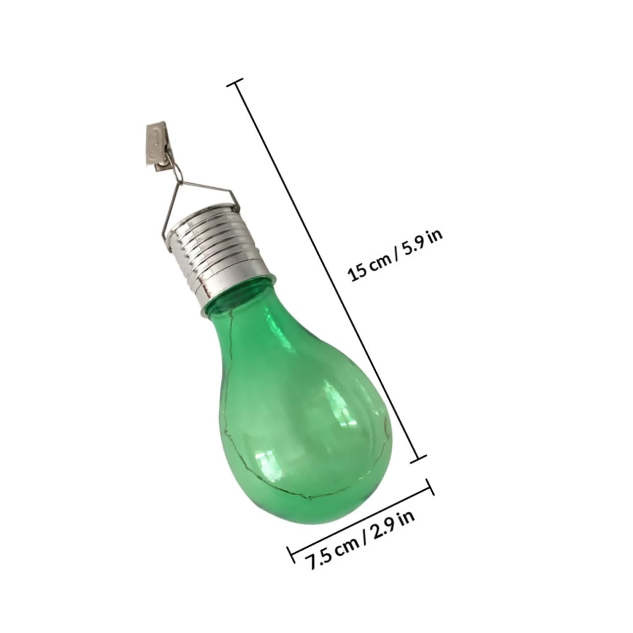 VALICLUD Lampadine Solari da Esterno LED Clip Impermeabili, Set da 5 Lampadine Sospese Colorate per Decorazioni Giardino, Illuminazione a Energia Solare per Feste e Ambienti Esterni