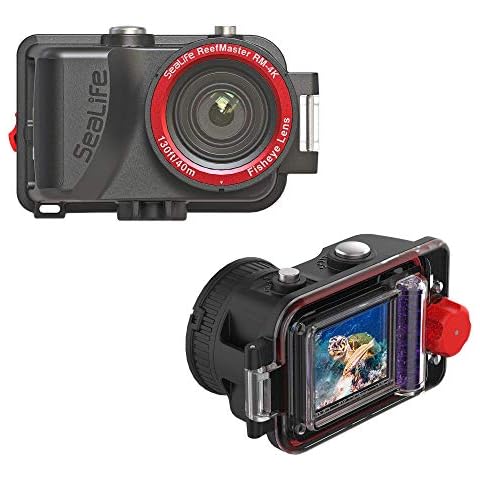 SeaLife ReefMaster RM-4K Underwater Action Camera with 4K Video and 14mp Still Images, Underwater Scene Modes, Wide Angle Lens, Waterproof to 40M/130’ Cover