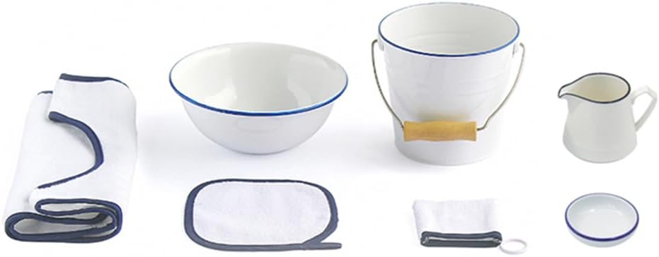 Montessori Washing Hands Activity Set White/Blue Practical Life Materials