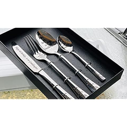 Personalised Stainless Steel Cutlery Set Cover