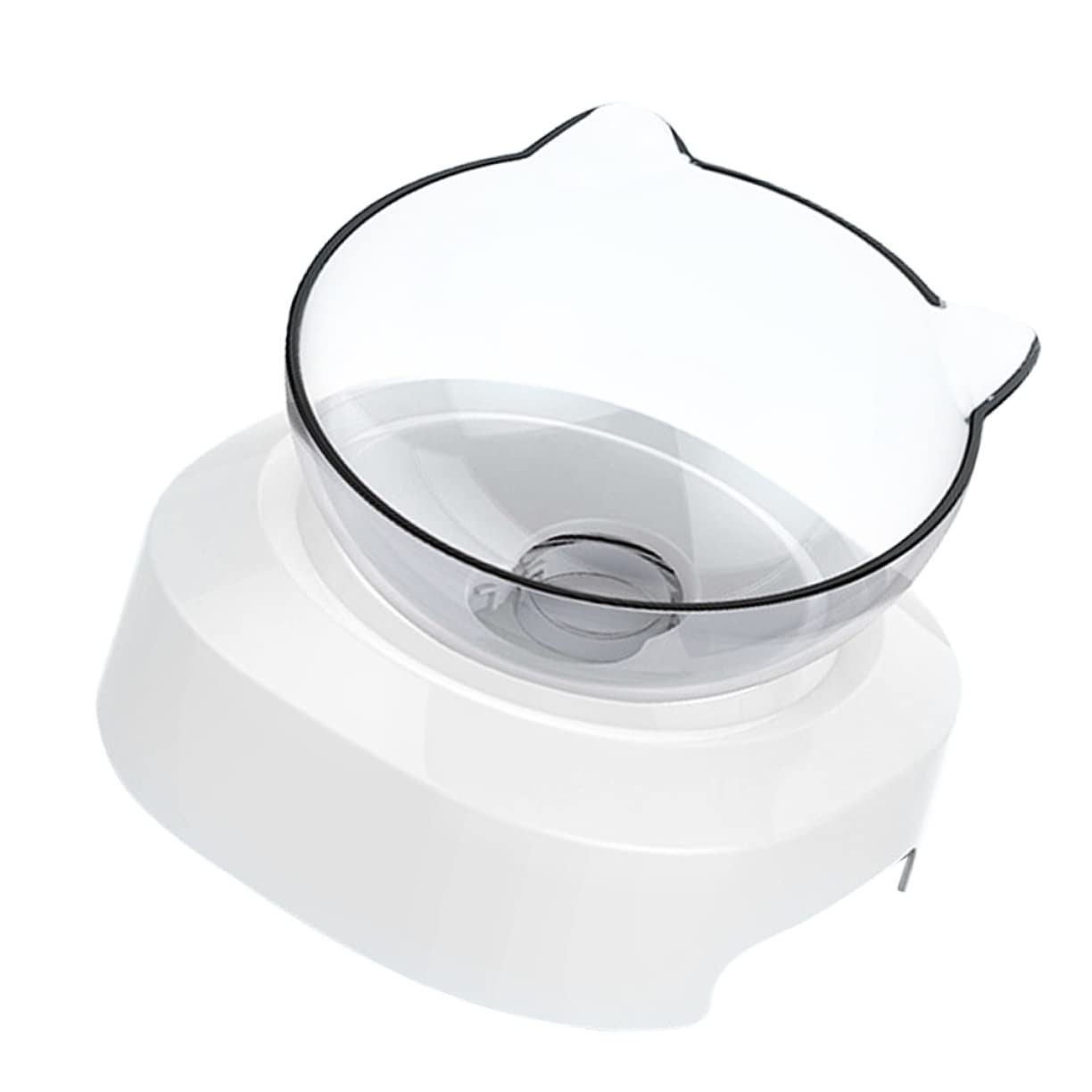 POPETPOP 1Pc Pet Neck Protection Feeding Bowl Tilted Design for Cats and Dogs Durable Plastic Pet Eating Container Comfortable Feeding Experience for Indoor Use