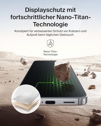 Belkin ScreenForce Titan SmartShield Schutzfolie mit Sichtschutz für Samsung Galaxy S26+, Kratzfest, Stoßfest, Anti-Fingerprint Folie… – Ansicht 5