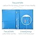 WOT I for 2 Pocket Folders with Clear Front Pocket-8 Pack and 3 Prong Folders Letter, Heavy Duty Folders Customizable Cover, Suitable for School, Home, and Work