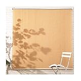 Rollo Außen, Jalousien Anti-UV-Kühlung Sichtschutzvorhang Im Freien Für Sichtschutz, Pavillons, Parks, Höfe, Carports, Pergola XJJUN (Farbe : Beige, Größe : 1.5x3m)