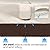 Vailge Rectangle Patio Ottoman Cover, Waterproof Outdoor Ottoman Cover with Padded Handles, Patio Side Table Cover, Heavy Duty Patio Furniture Covers (Small,Beige & Brown)