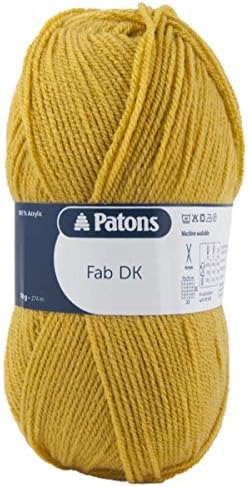 Patons Fab DK Kitting/Crochet Yarn Double Knitting Wool 100g Balls and 100% Acrylic Machine Washable & Tumble Dry Yarn - 44 Colours in The Range - Colour 2323 - Red - 1 x 100g Ball