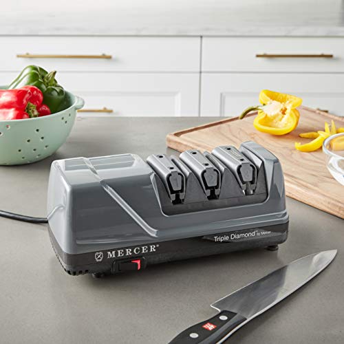 Image of Mercer Culinary Triple Diamond 3 Stage Electric Knife Sharpener