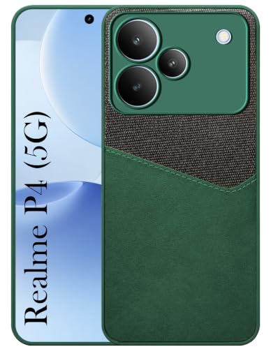 Image of Jkobi Back Cover Case for Realme P4 (Dual PU Leather Stitch | Professional Minimalist | Soft and Flexible)
