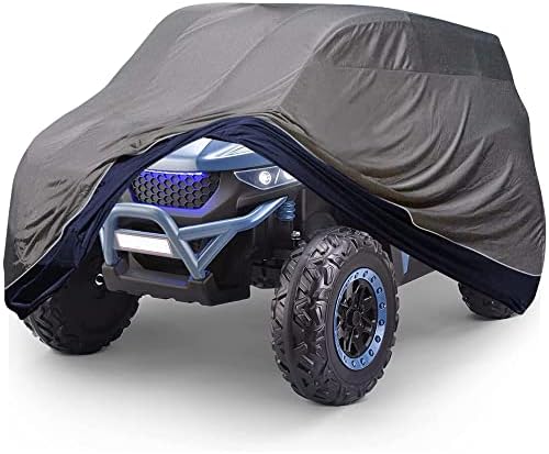 SOFW Large Kids Ride-On Truck Toy Car Cover,Heavy Duty 600D Electric Jeep Power Wheels Cover Waterproof All Weather -Jeep Power Wheels Cover, Water-Resistant for Outdoor,55" L x 34" W x 34" H