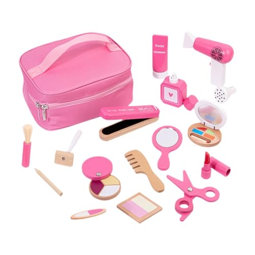 Set de Maquillaje de Madera, Regalo, Kit de Maquillaje para Niñas, Princesa, Edades de 3 a 6 años.