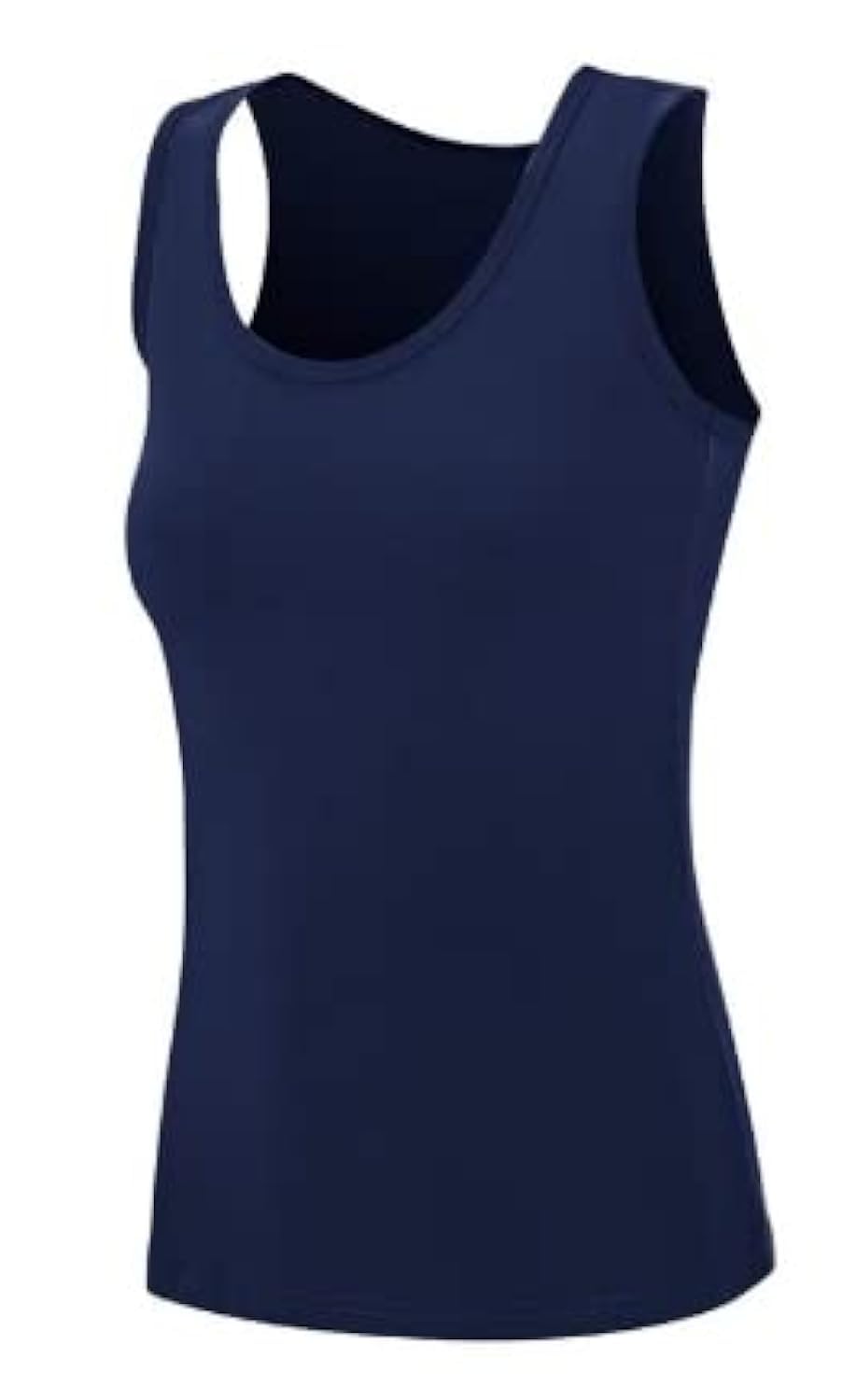Boolavard Womens Sleeveless Tank Tops Layering Tanks Undershirt Tank Top (as8, Alpha, l, Regular, Regular, Navy)