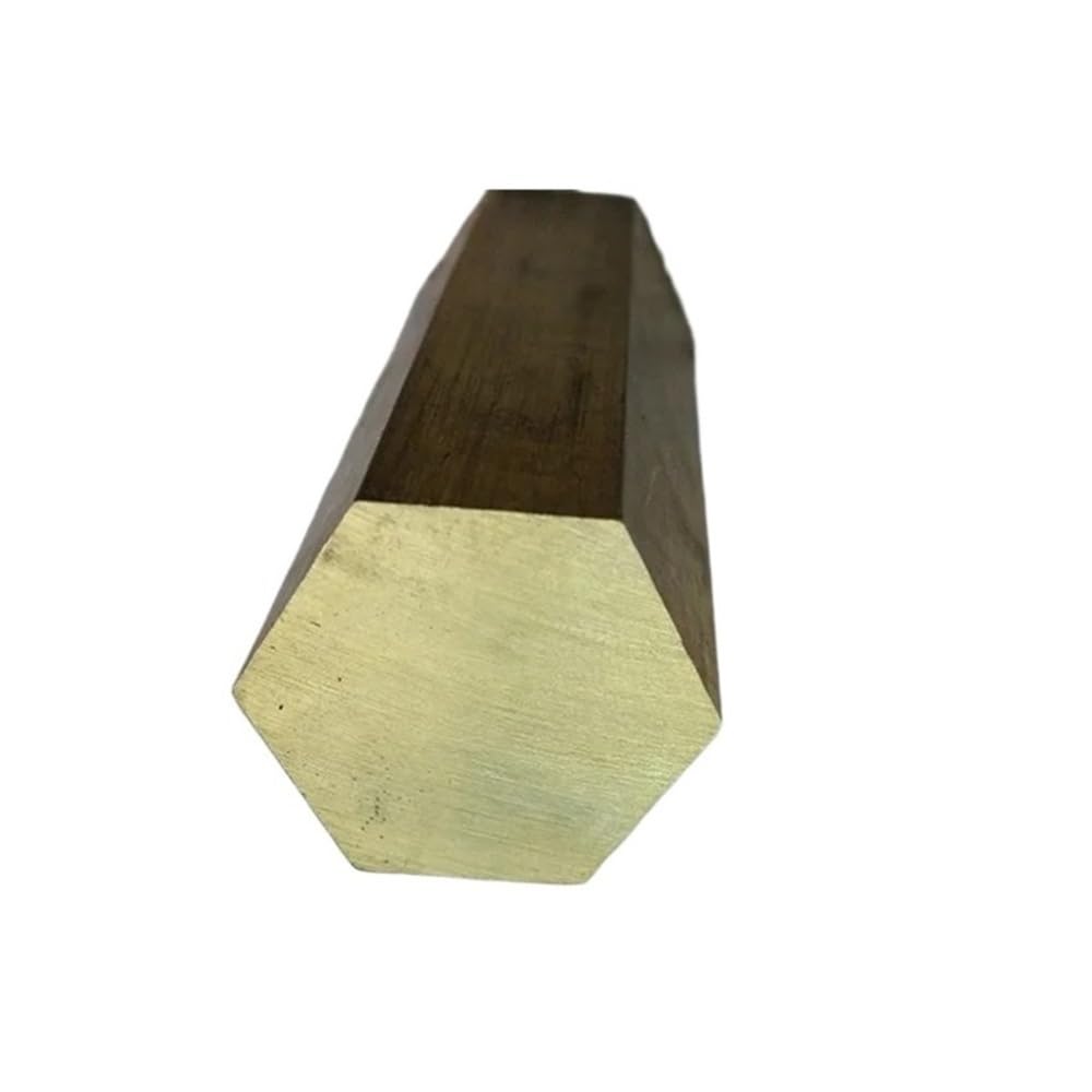 Metallstäbe Biegefester Messingstab, sechseckiger aus Legierung, feiner Metallstab for elektronische Geräte, 1 Stück(500MM*9MM)
