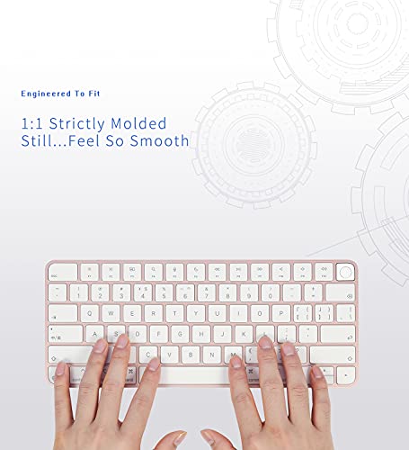 Keyboard Cover for New M4 iMac Magic Keyboard (Model A3118/A2449, Touch ID Version, w/o Numeric Key) - Ultra Thin, Protective and Clear Keyboard Cover Protector Skin by Digi-Tatoo - Used condition - Image 4