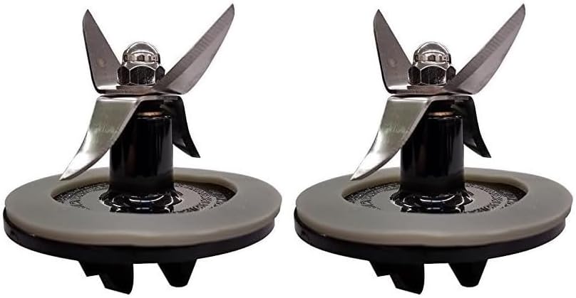 2set Blender Cutting Assembly with Gasket Replacement for Cuisinart SPB-456-2B and PowerBlend Duet BFP-10CH
