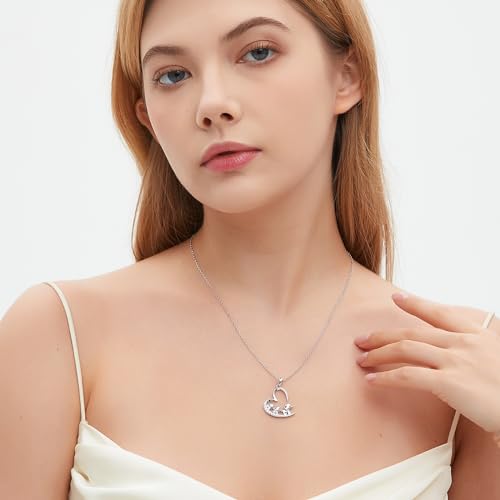 925 Sterling Silver Mothers Day Gifts Elephant Necklace 3 Elephants Family for Mom Daughter Jewelry2