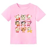 Cute Kittens in A Row Toddler Shirt Baby Girls Cat Lover Kids Pet Owner Gift Tee Tops Outfit 3T