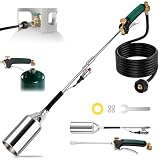 Propane Torch Weed Burner with 10FT Hose, High Output Blow Torch for Weeding, Ice...