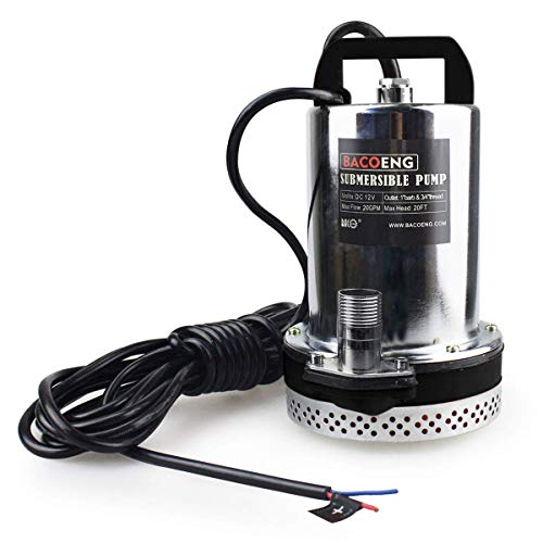 BACOENG DC 12V Farm & Ranch Solar Water Pump Submersible Well Pump 26ft Lift by BACOENG - Used condition - US$32.42