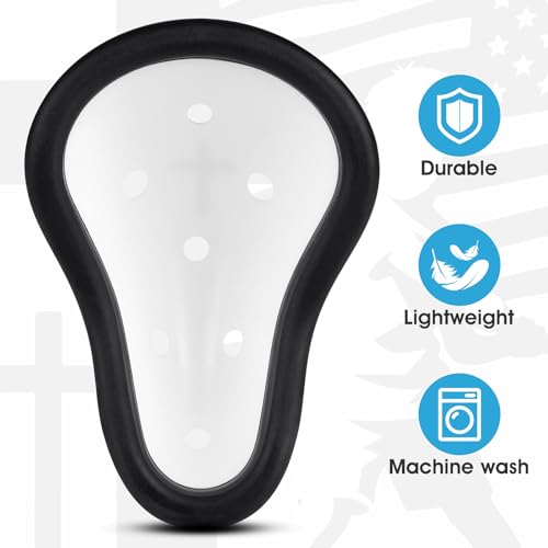 Athletic Cup for Men Baseball Cup Protective Supporter Men\'s Sports Protection for Football Rugby Comfort Fit MMA Lightweight with Cross Design (Medium)