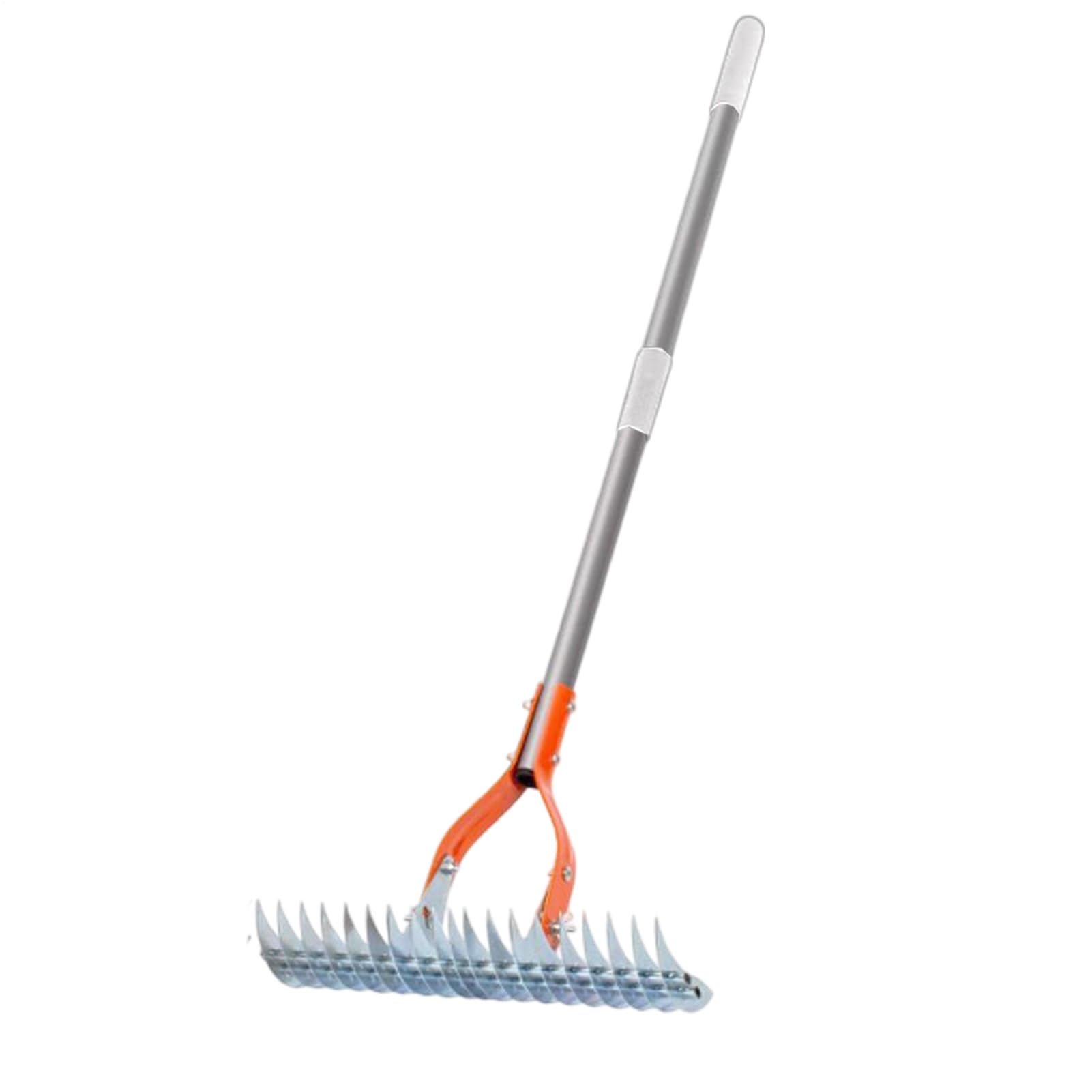 Herramienta de jardín de rastrillo de manos, Rake de paja de metal | Cultivador ergonómico de timón, herramientas de jardinería desmontables p